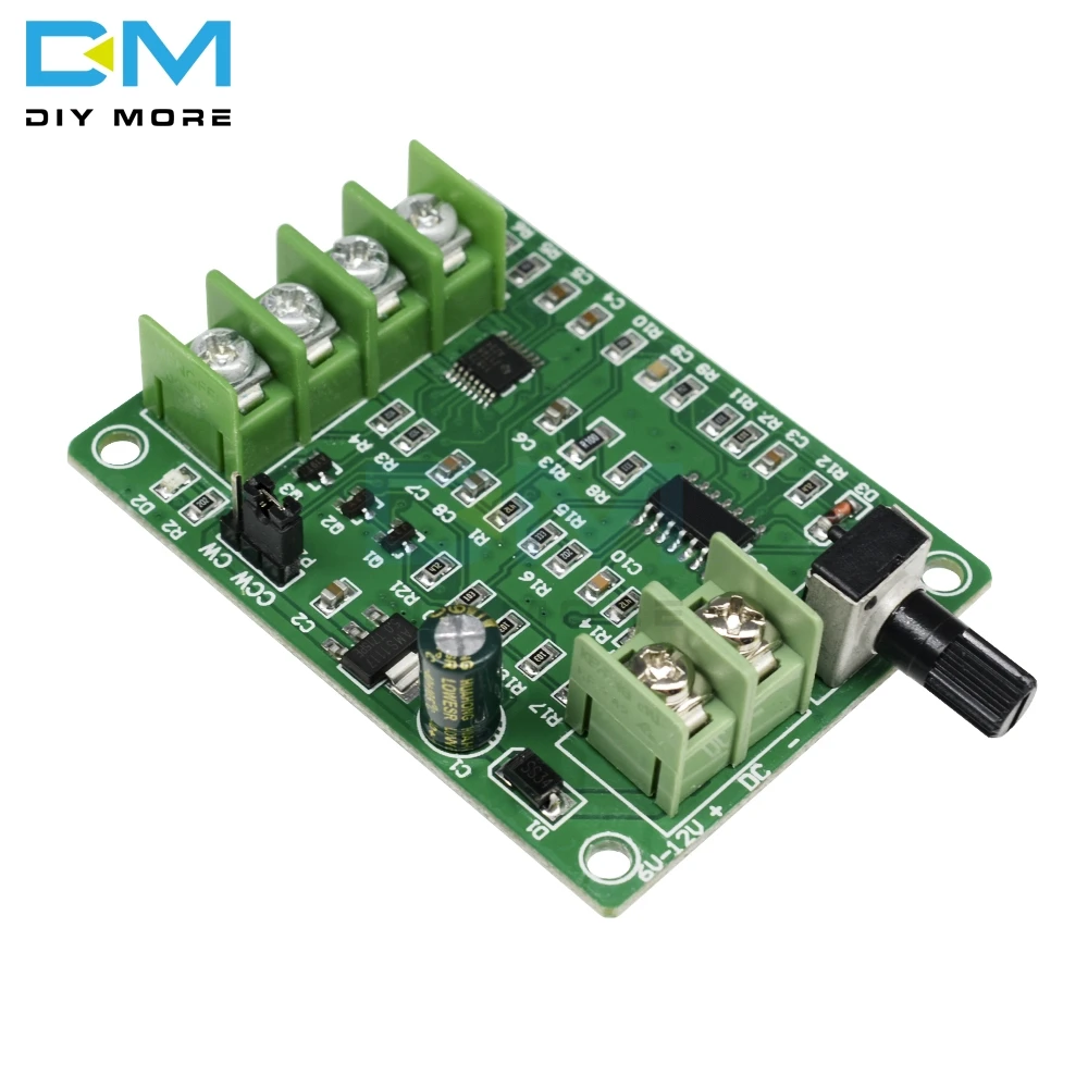 DC 5V-12V 1.2A DC Micro Brushless Motor Driver Board Speed Controller Module 
