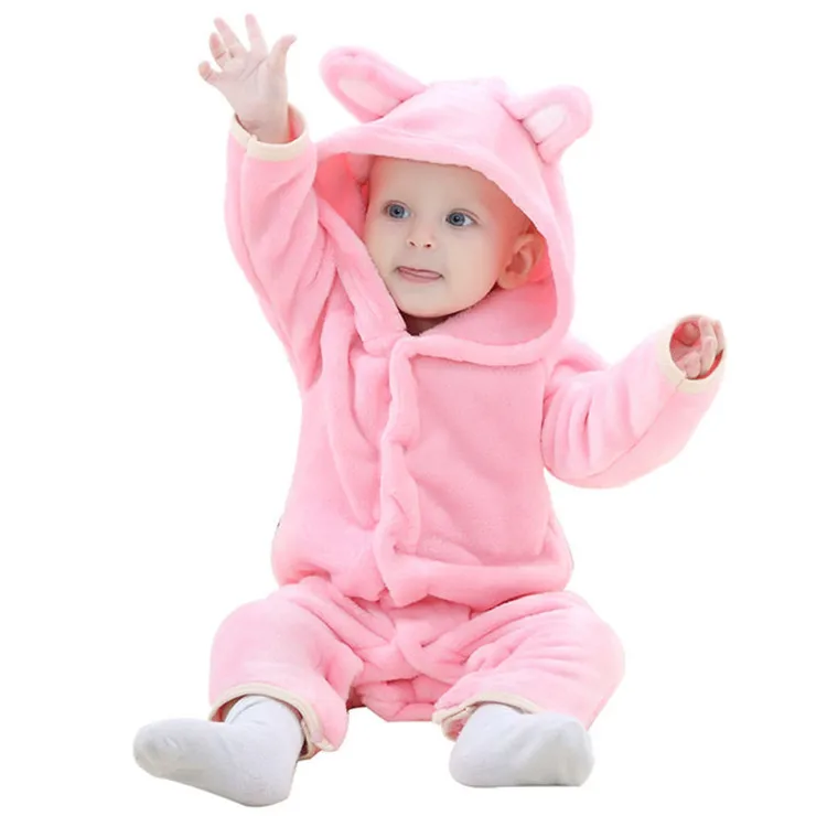 Benemaker/ комбинезоны с животными для новорожденных девочек и мальчиков; детская одежда для костюмированной вечеринки; одежда для сна; детские комбинезоны для сна; YJ057 - Цвет: Pink