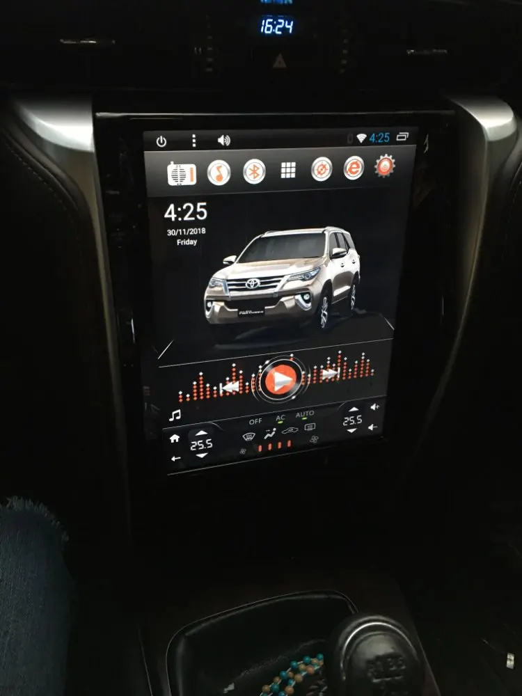 

Android 6.0 Car Multimedia Player For 2016 -2019 Toyota Fortuner Compatible Manual and Automatic AC With GPS Navigation BT AUX