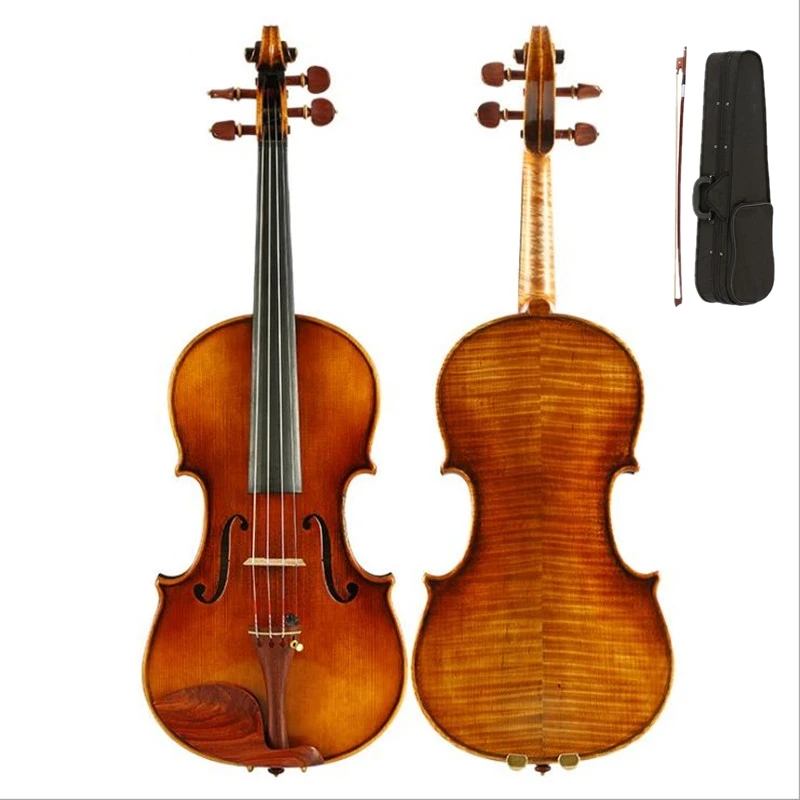 

Violin Maple 4/4 Violino Handmade Ebony Picea Asperata Musical Instrument More than 18 years of natural dry wood 630