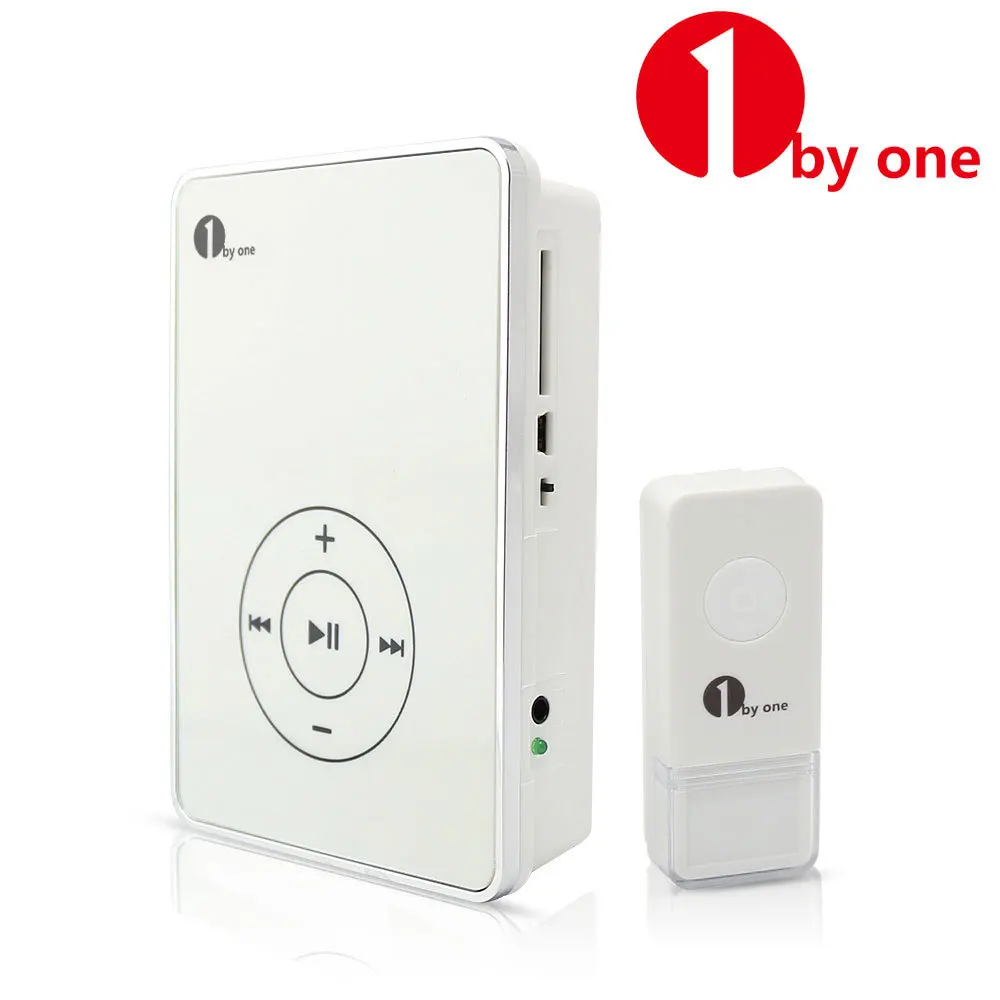 Wholesale 1Byone Newest Touch Button MP3 Wireless Door bell Customizable Songs Doorbelldoorbell