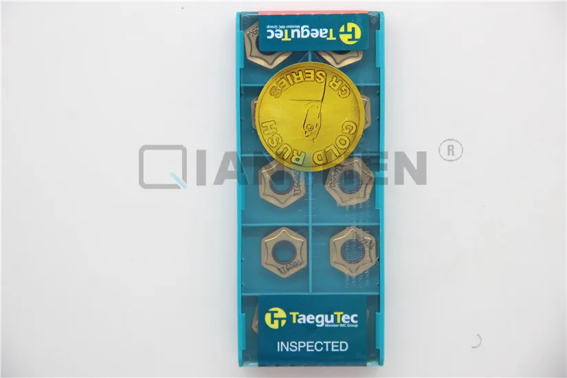 TaeguTec 10 шт./лот токарные инструменты фрезы TT6080 HNMX050410 мм карбидные вставки торцевые