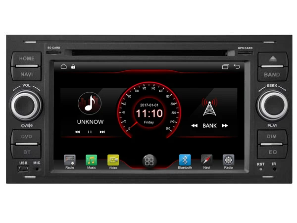 Excellent Navirider car dvd player multimedia autoradio android8.1 wifi gps navigation screen for Ford Focus/C-MAX/Fiesta/Fusion 1999-2008 2