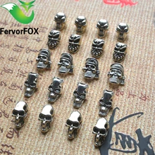 10psc/лот брелок кольцо Пряжка Открытый Paracord аксессуары Подвеска Металл Череп Пандора бусины Pirate Отдых на природе