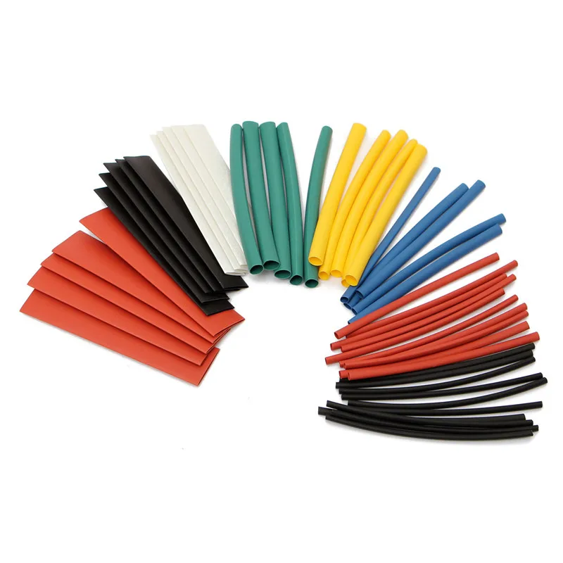 50pcs 90mm Polyolefin 21 Heat Shrink Wire Wrap Assortment Tubing