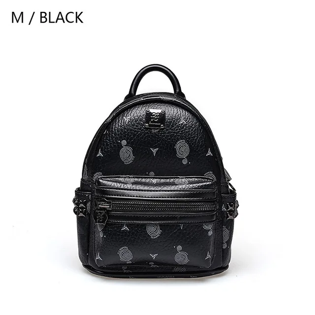 black studded mini backpack