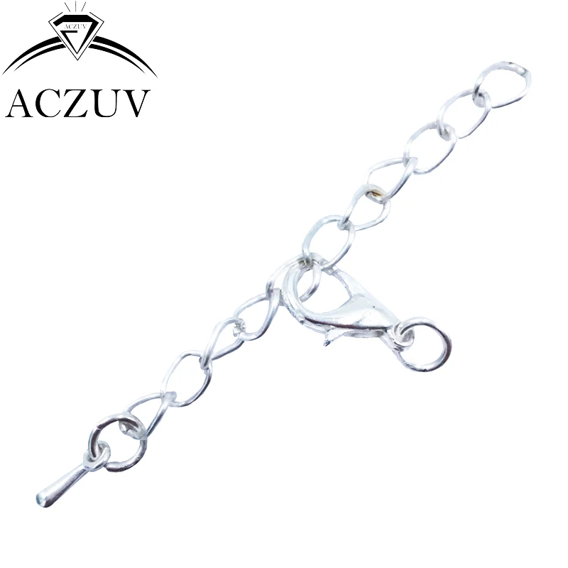 

500pcs Silver Plated with 12mm Lobster Clasps Bracelet and Necklace End Extender Chain Jewelry Findings DIY Accessories ETC002