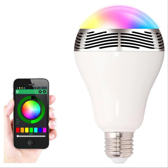 10 stks/partij Draadloze Smart Bluetooth E27 LED Verlichting Lamp ... 10 stks/partij Draadloze Smart Bluetooth E27 LED Verlichting Lamp ...
