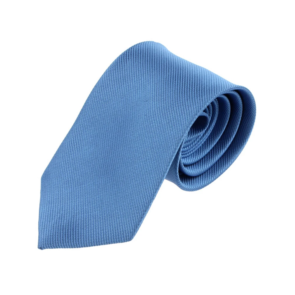 

New Classic Solid Color Striped Tie Jacquard Woven Men's Luxury Necktie Polyester Solid Light Purple,Light Blue,Red Wine,Purple