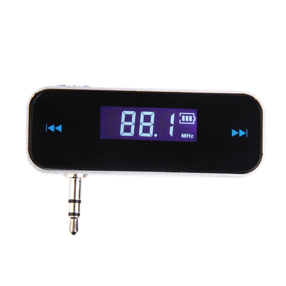 Mini Portable 3.5mm Jack FM Transmitter Module Rechargeable Built-in Battery FM modulators car-styling