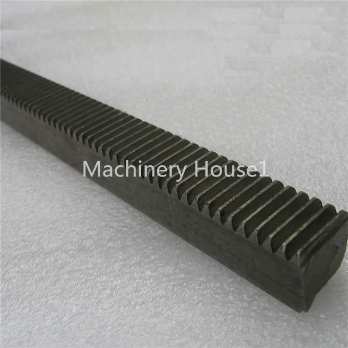 

2 pieces Mod 1 12x12x1000 spur Gear rack right teeth WIDTH 12MM HEIGHT 12MM L1000mm 45# steel Black Oxide CNC parts modulus 1 M1