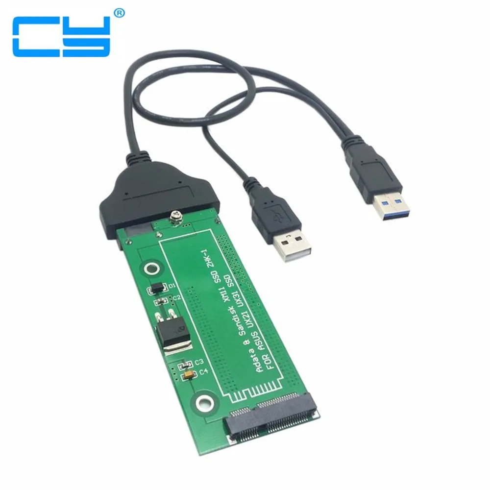 2 шт./SATA адаптер карта USB3.0 USB3.0sataCable разъем адаптера для ASUS EP121 UX21 UX31 SANDISK ADATA XM11 SSD 5