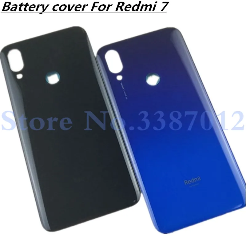 6.26&quot For Xiaomi Redmi 7 Back Battery Cover Rear Door Housing Case Glass Panel Redmi7 Replacement | Мобильные телефоны и