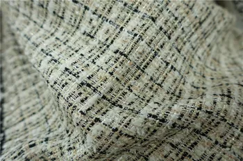 

Free ship check and brocade weave tweed fabric price for 1 meter 59"