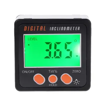 

Aluminum Alloy Shell Digital Inclinometer Electronic Protractor Bevel Box Angle Gauge Meter Measuring tool