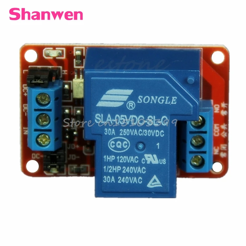 

New 30A 5V 1-Channel Relay Module Board With Optocoupler H/L Level Triger #G205M# Best Quality