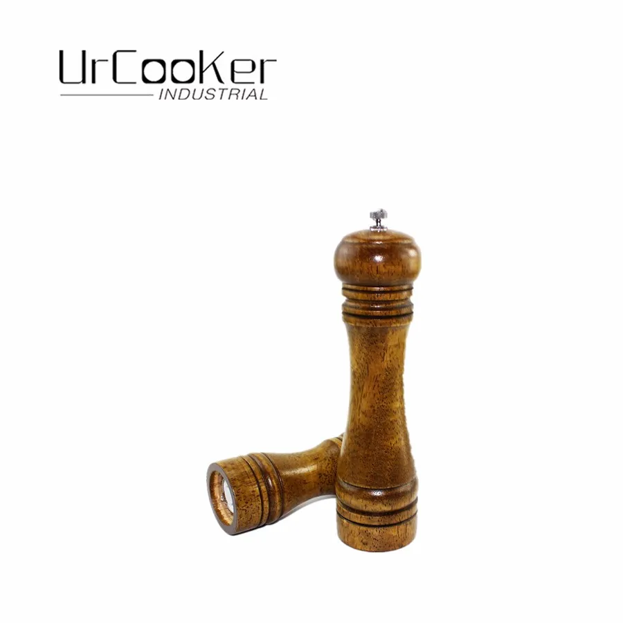 mill for garlic 5 Inch Classic Wood Chili Spice Salt Corn Grinder