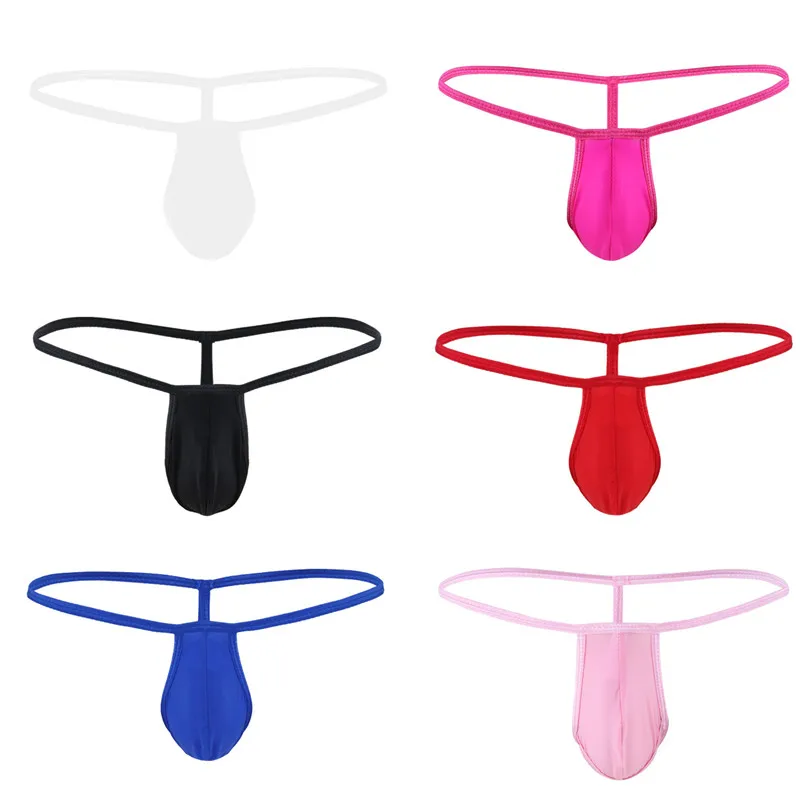 Set Of 6 Msemis Men Lingerie Underwear Men Thong Pouch Panties Spandex