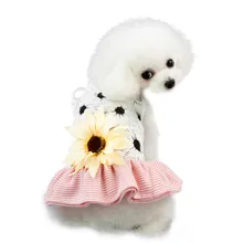 Новинка; Лидер продаж; сезон весна-лето; юбка на бретельках с цветочным узором; костюмы для собак; одежда для домашних животных; Vestido Perro Inviern#4
