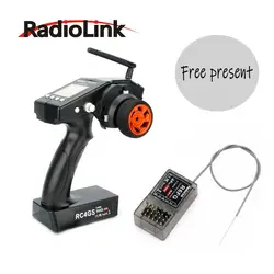 Новые RadioLink RC4GS 2,4 г 4CH автомобиля пульт дистанционного управления передатчик + R6FG гироскопа внутри приемник для RC автомобиль и лодка м (400 м