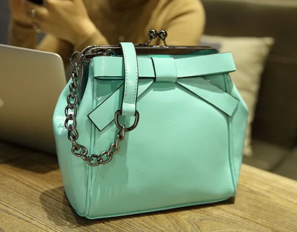 Стиль Европейская и американская модная женская сумка из воловьей кожи с цепочкой маленькая сумка - Цвет: Бежевый