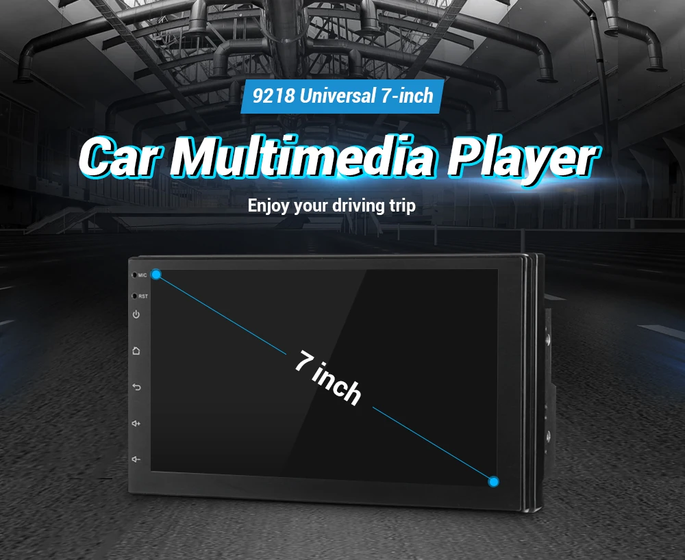 Discount 2din Android GPS Navigation Car Radio MP5 Player For VW Toyota Universal USB Audio Players Bluetooth Support OBD TPMS DVR WiFi 3