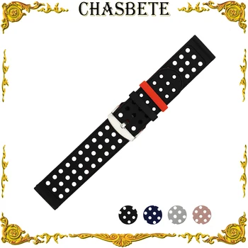

18mm 20mm 22mm 24mm Rubber Silicone Watch Band Universal Watchband Resin Strap Belt Wrist Loop Bracelet Men Women Green Black