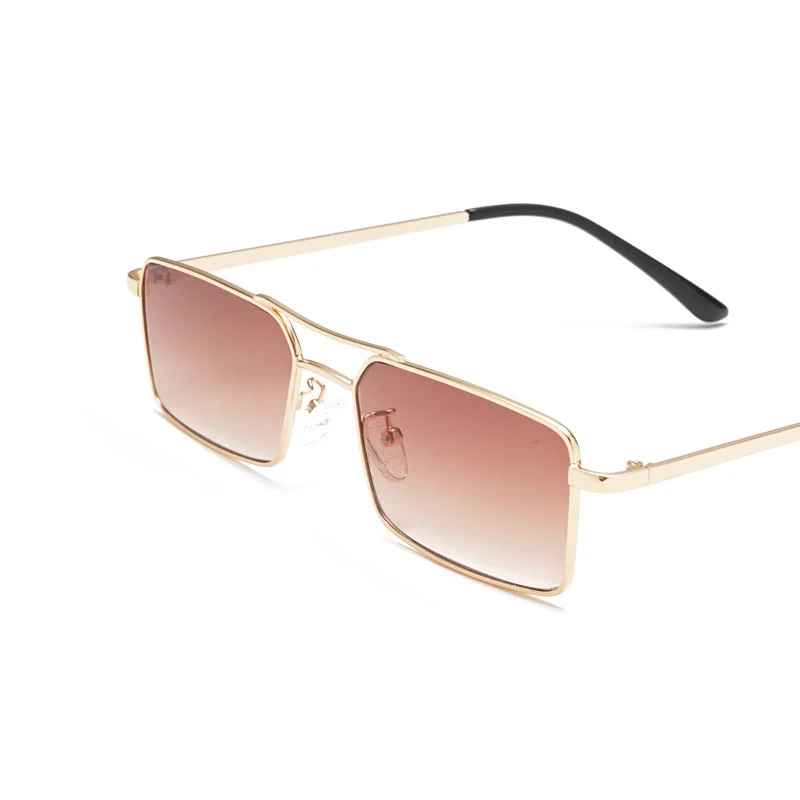

Fashion Tide Square Sunglasses Personality Retro Sunglasses Metallic Sunglasses