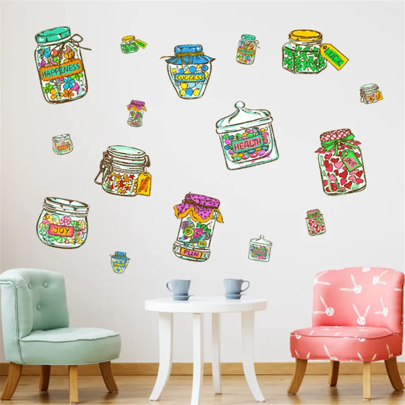 Candy Snack Design PVC Wall Sticker For Kids Room Nursery Decals Window New Year Christmas Home DIY Decoration | Дом и сад
