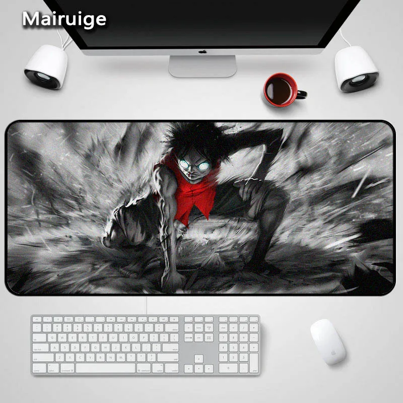 Mairuige Large Size One Piece for 30x60cm MousePad Lock The Edge Luffy Ace Japan Anime Reols Pattern Diy Mousepad Gaming Mats | Компьютеры