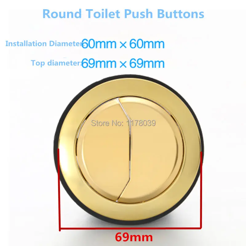 

Installation Diameter 60cm Round Toilet dual push button,Top diameter 69mm Round Toilet water tank double button,J17352