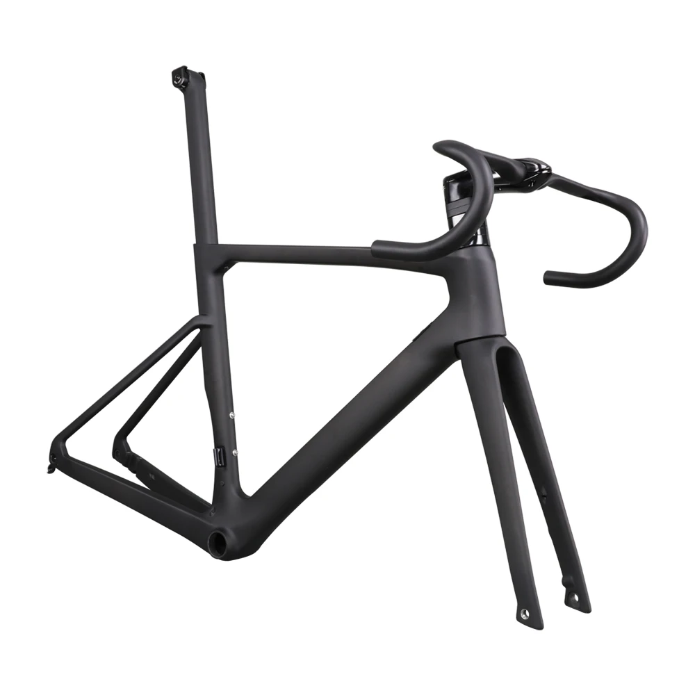 

2019 NEW ICAN T800 All Internal cable routing Disc Brake flat mount front 100mm rear 142mm road bike frame