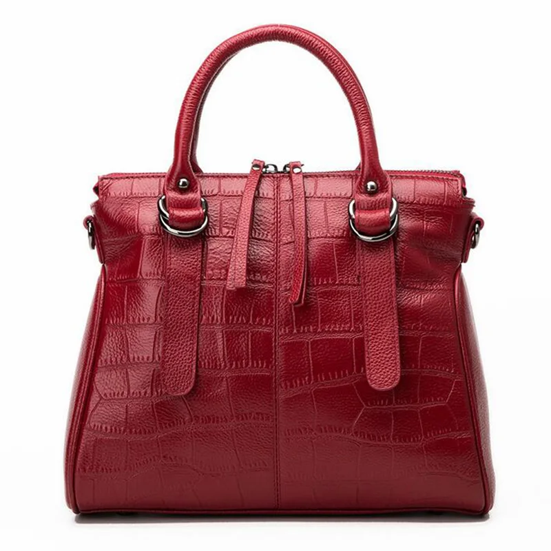 

Yirenfang New 2018 Crocodile Pattern Big Genuine Leather Bags For Women Shoulder Bags Famous Luxury Handbags Women Bags Designer