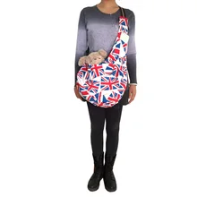 Флаг Великобритании собака Слинг Сумка На Открытом Воздухе маленькие собаки перевозчик сумка для домашних животных