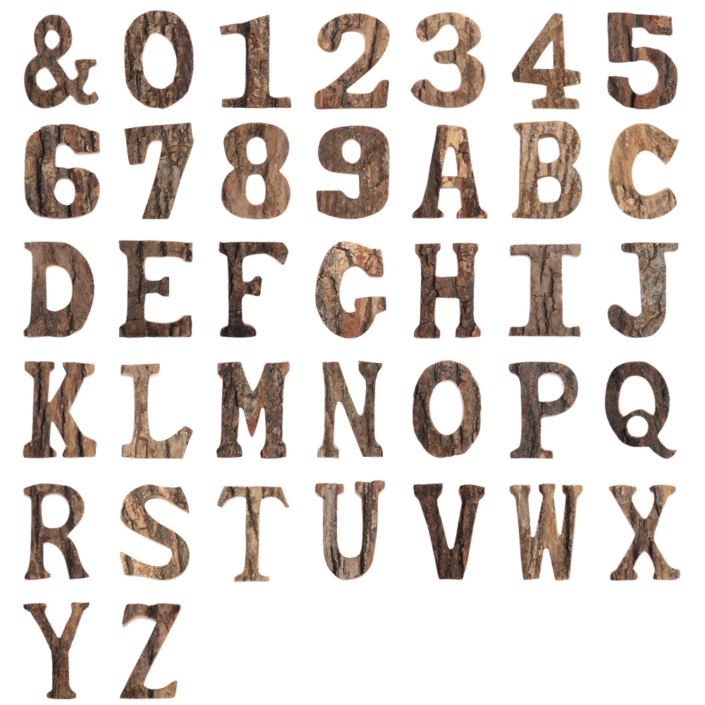 

Retro Wooden Letters Crafts Vintage Numbers Alphabet Wooden Letters Shooting Props Wedding Party Home Decorations