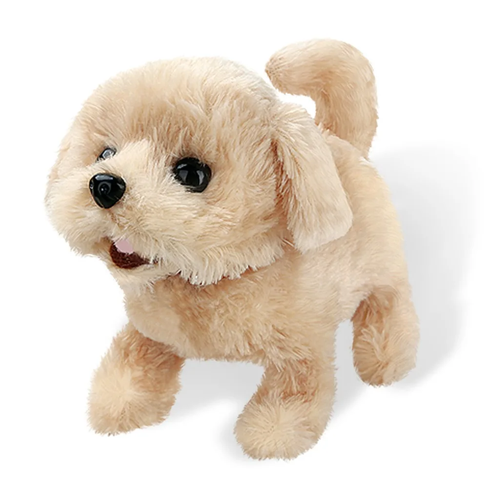 Милый робот собака электронная собака щенок кора стенд ходить интерактивные плюшевые игрушечные лошадки электронные домашни