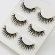 3 набор ресниц visofree накладные ресницы натуральный Мультипак высокого качества ручной работы Ресницы крылатые верхние ресницы модные ресницы 3D25