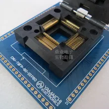 MQFP80 TQFP80 QFP80 burn-в гнездо золотое покрытие тестовая плата для интегральных схем сиденье Тесты гнездо Тесты скамья