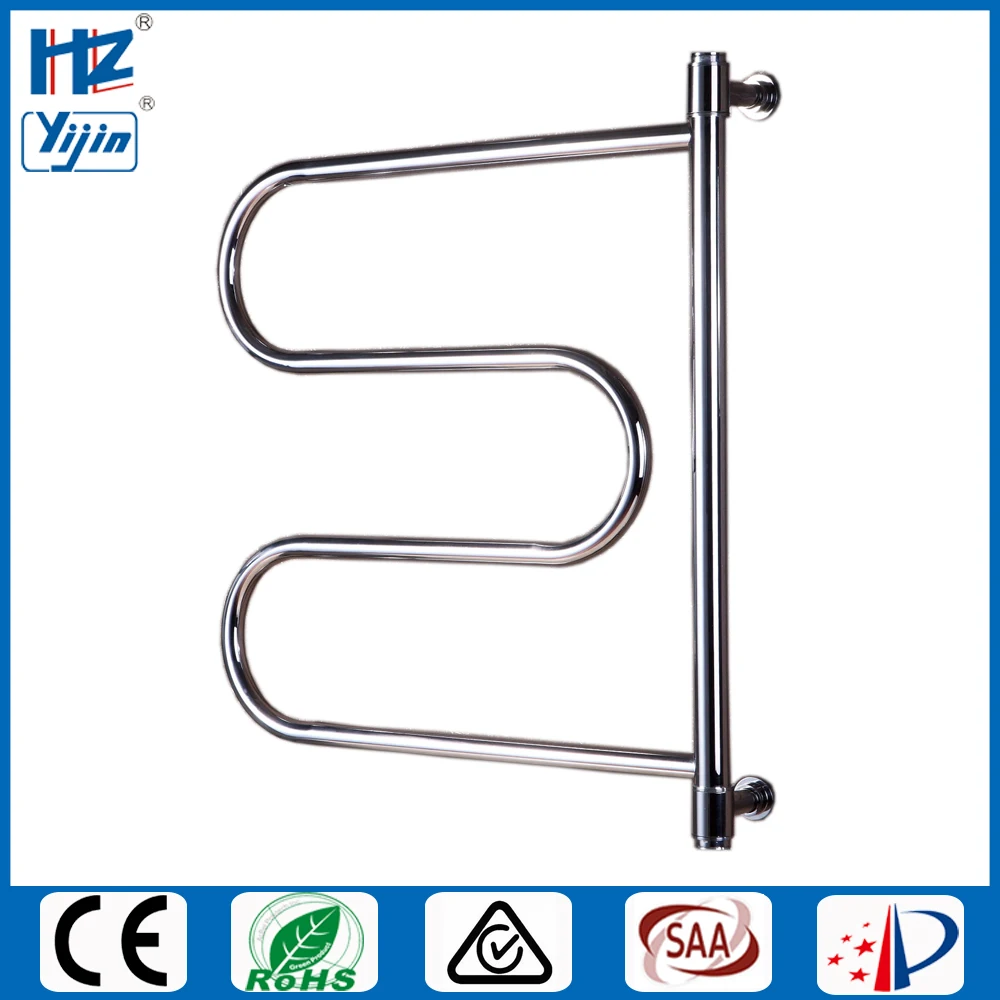 

Swing and Folding style bathroom towel rack electric heated towel rail stainless steel towel rail dryers for towels HZ-904