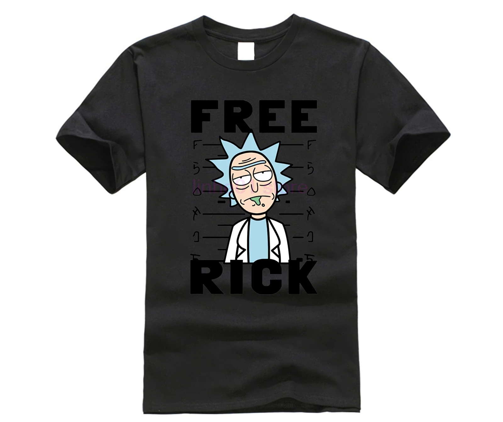 2019 Мужская футболка Rick and Morty Funny Аниме Повседневная с коротким рукавом и круглым
