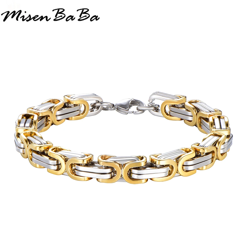 

Stainless Steel Bracelet & Bangle Bracelet Men Jewelry 220mm Fashion Male Accessory Wholesale Charm Cuban Links Chain Wristband