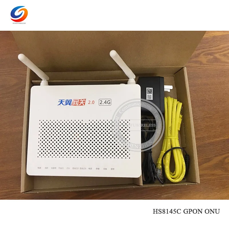 Новинка 2019 оптовая продажа 50 шт HS8145C GPON EPON ONU ONT FTTH 1GE + 3FE 1TEL WIFI HGU роутер модем лучшая