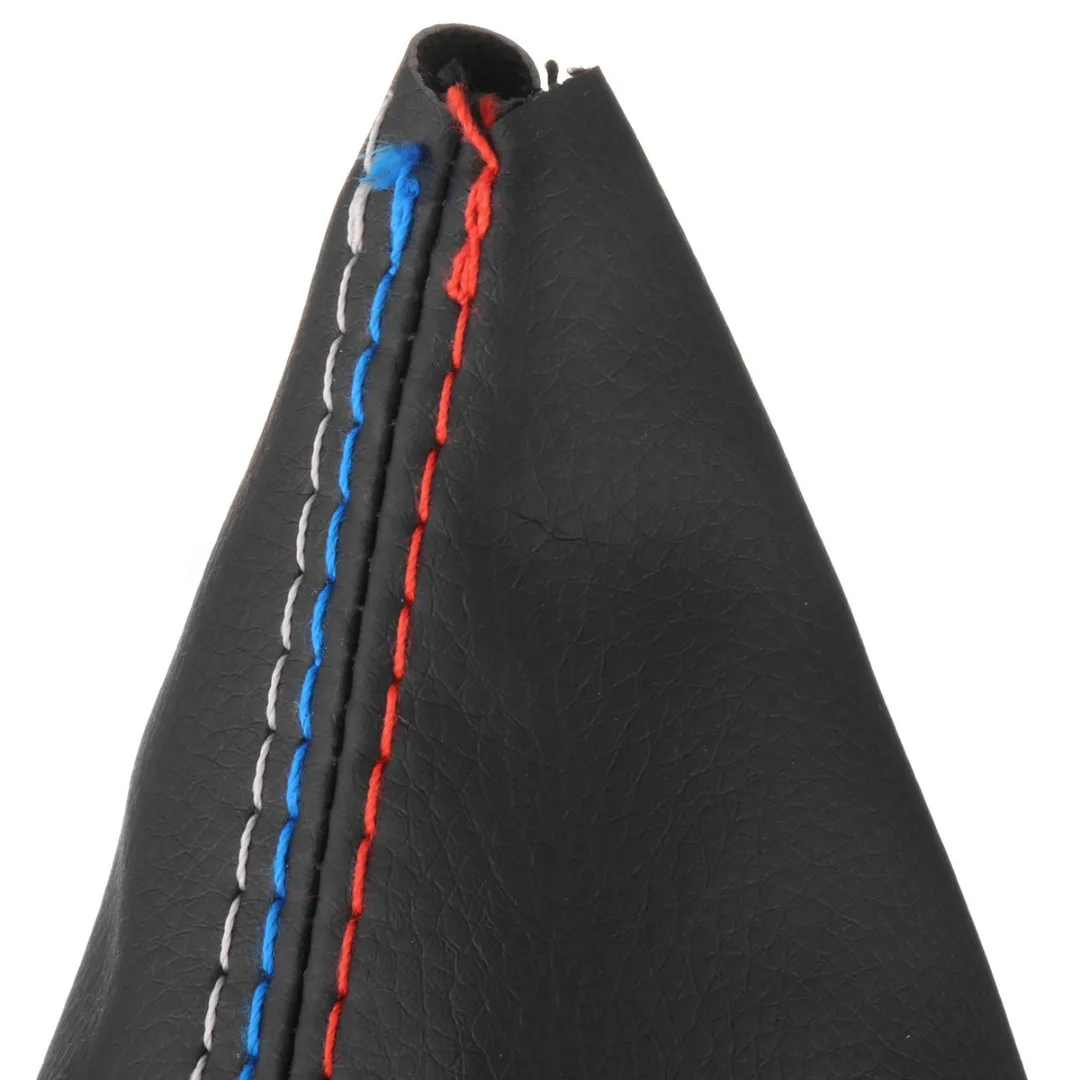Black PU Leather Gear Shift Knob Shifter Boot Cover For  E30 E34 E36 E46 Z3