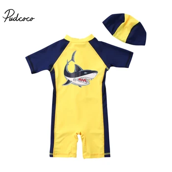 

2018 New Baby Kids Boys Summer Beachwear Romper Short Sleeve Fashion Jumpsuit Clothes