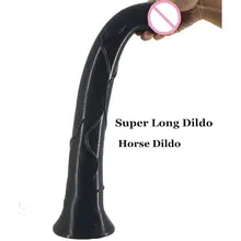 Super Huge Horse Dildo Realistic Suction Cup Dildo Black Woman Sex Toys Animal Dildos Realistic Penis Erotic Toys 43 Cm Long