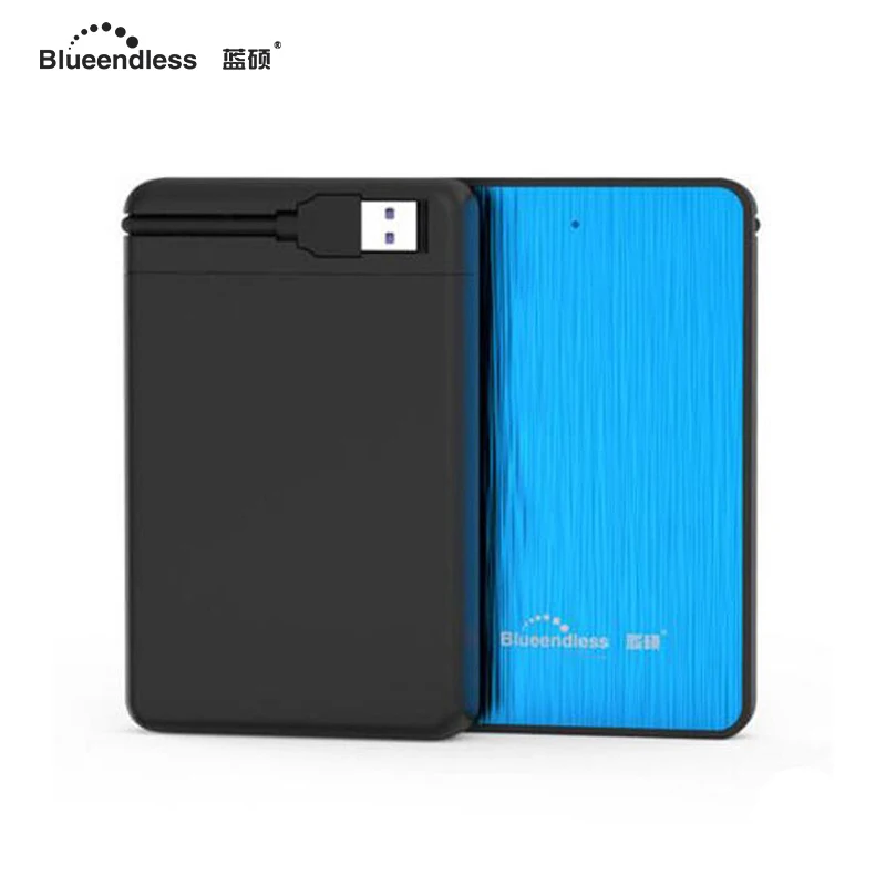 Blueendless внешний жесткий диск Корпус Пластиковый HDD 2 5 'Корпус Sata к USB 3 0 SSD шкатулка
