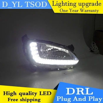 

Car styling For Hyundai IX45 2013-15 LED DRL For Hyundai IX45 led fog lamps daytime running lights High brightness guide LED DRL