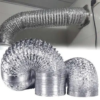 

Ventilating Pipe Included 2 Clamps Aluminum Foil Vent Hose For HVAC Ventilation Air Conditioning Pipe Air Dryer^