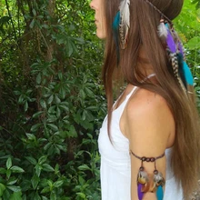 Индийские богемные этнические вечерние ювелирные изделия для женщин на Хэллоуин, турецкий Цыганский браслет с кожаной веревкой