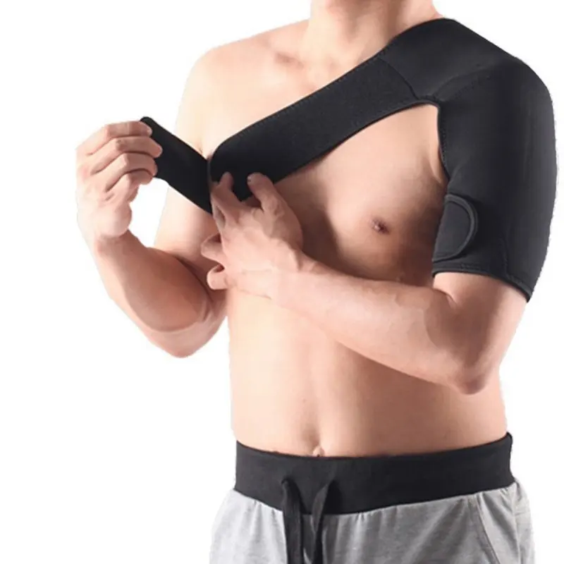 Adjustable Elastic Shoulder Support Brace Basketball Arm Sleeve Men